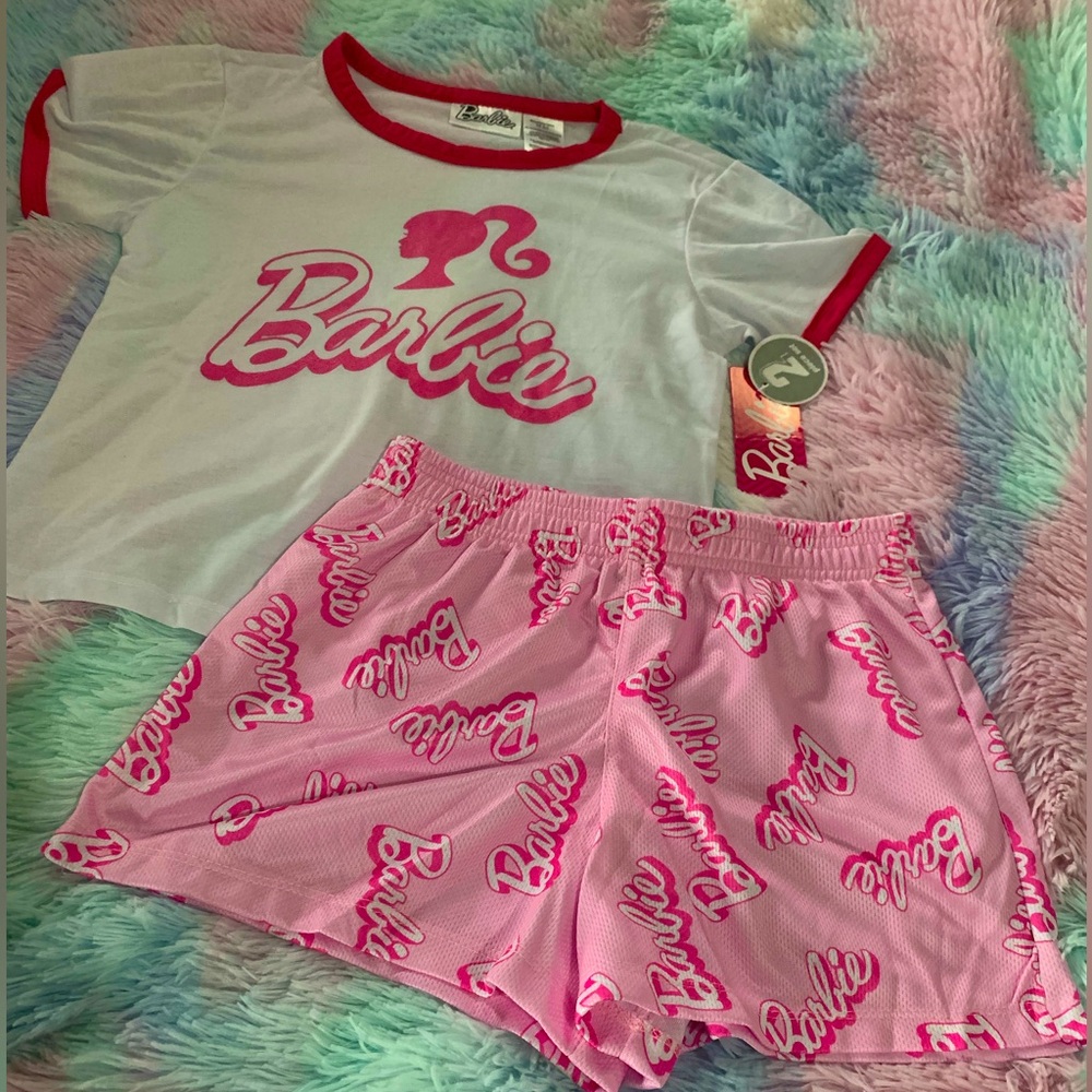 NWT Girls Barbie 2 Piece Outfit